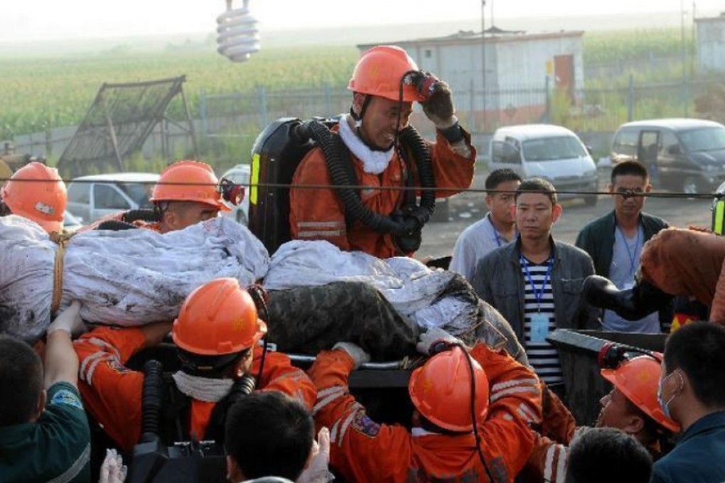 Six men were rescued on Monday having survived a week underground after at least four of their co-workers were killed. Photo: Xinhua