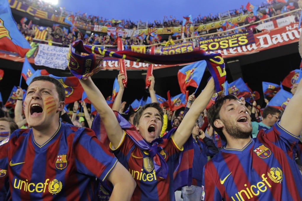 Barcelona fans have been warned about displays of Catalan nationalism. Photo: AP