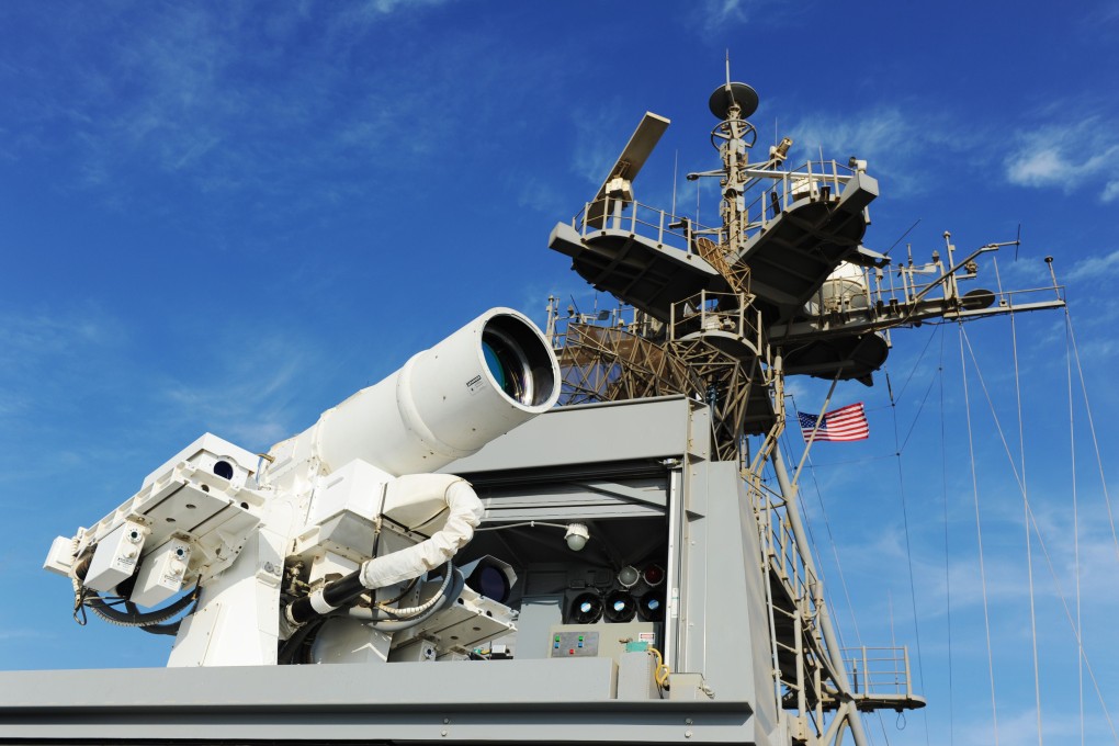 A laser weapon mounted aboard the USS Ponce. Photo: AFP