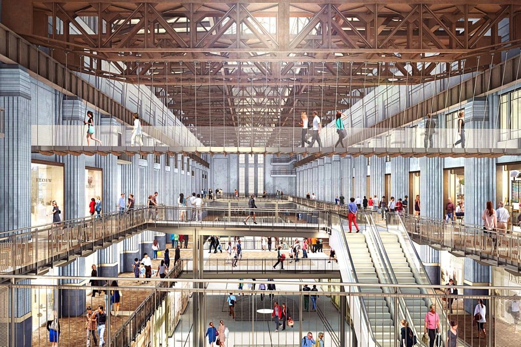 This shopping hall, in one of the turbine halls built in the 1930s, will feature balconies, walkways and bronzed shopfronts. Photos:  Battersea Power Station Development
