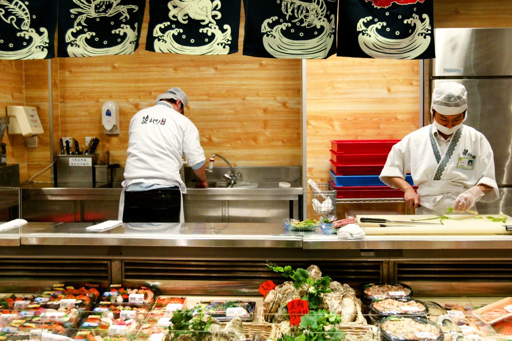 Sushi found at one of the Parknshop supermarkets. The four unsatisfactory samples were retrieved from three independent Japanese restaurants in Kowloon City, Tsuen Wan and Tai Po, and a ParknShop supermarket in Tin Shui Wai. Photo: Jonathan Wong