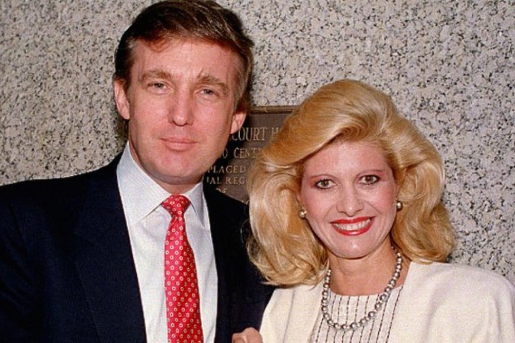 Donald Trump with then-wife Ivana Trump in 1988.  They divorced in 1990.  Photo: AP