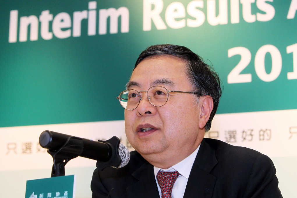 Ronnie Chan says if top brands went outside Beijing or Shanghai, only a few malls would meet their required standards. Photo: Franke Tsang