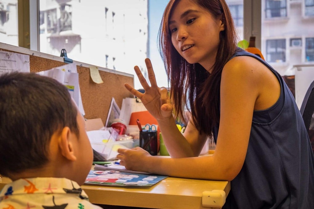 A one-on-one session at The Children's Institute of Hong Kong.