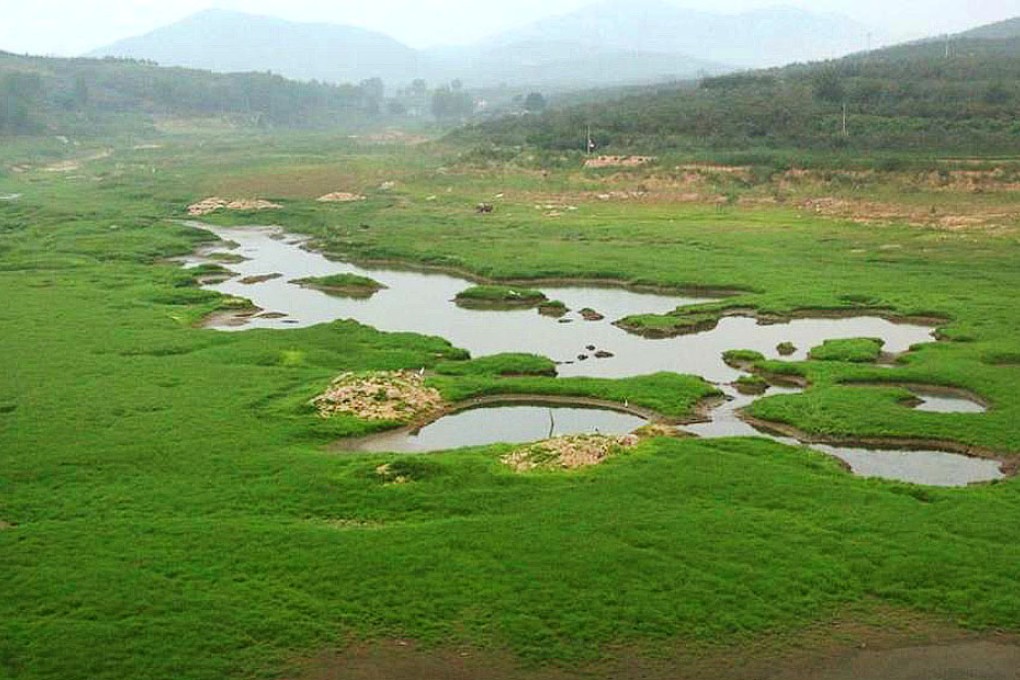 The lake in Mengyin county in Shandong province. Photo: SCMP Pictures
