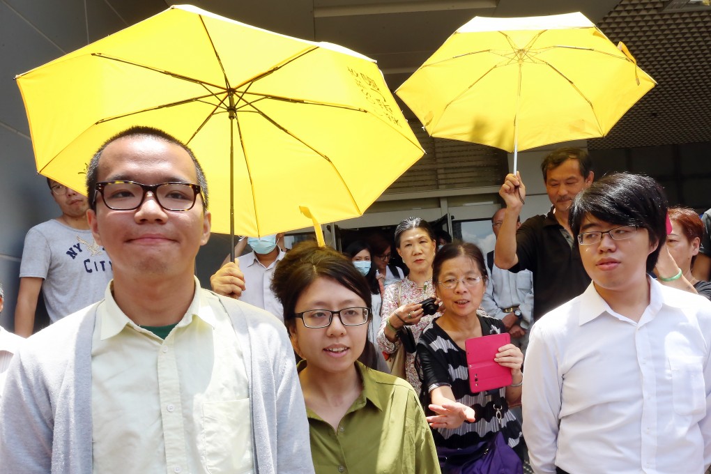 (L-R) Kwong Chun-lung, Ng Lai-ying and Poon Tsz-hang. Photo: K. Y. Cheng