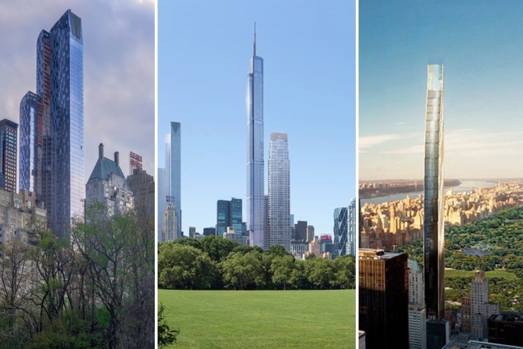 One57, at 157 West 57th Street; and artists' impressions of 217 West 57th Street and 111 West 57th Street. The new projects are helping transform the Manhattan skyline. Graphic: SCMP