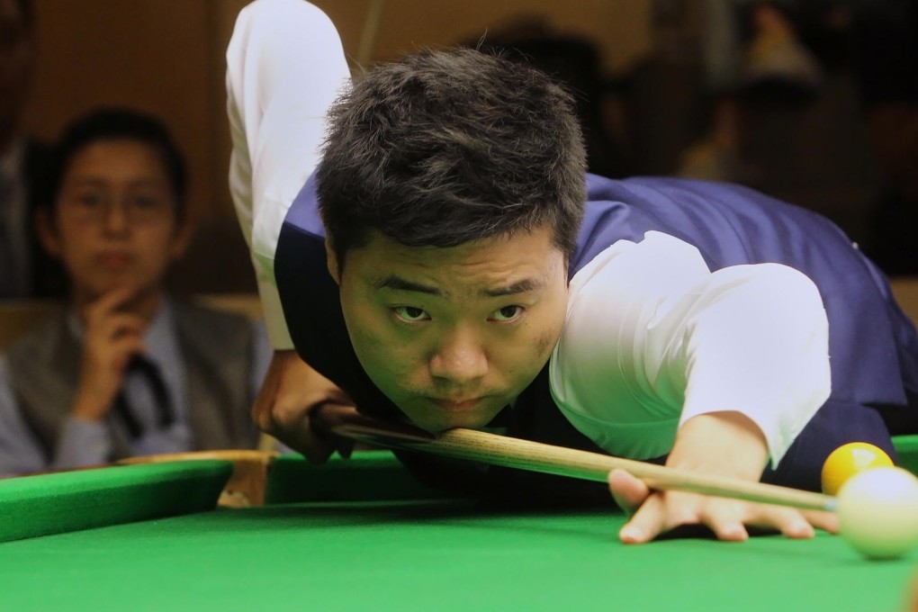 Ding Junhui complimented Ng On-yee. Photos: Franke Tsang