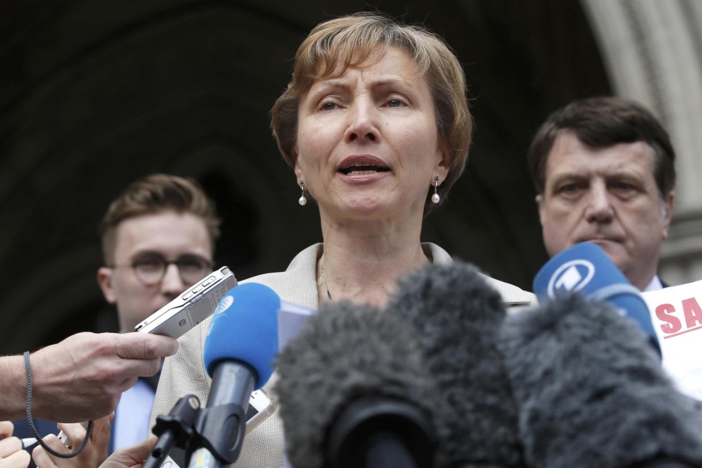 Marina Litvinenko outside the High Court. Photo: Reuters