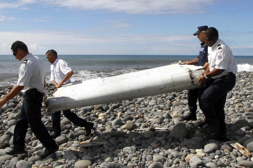 Debris found on Reunion being sent to France. Photo: EPA
