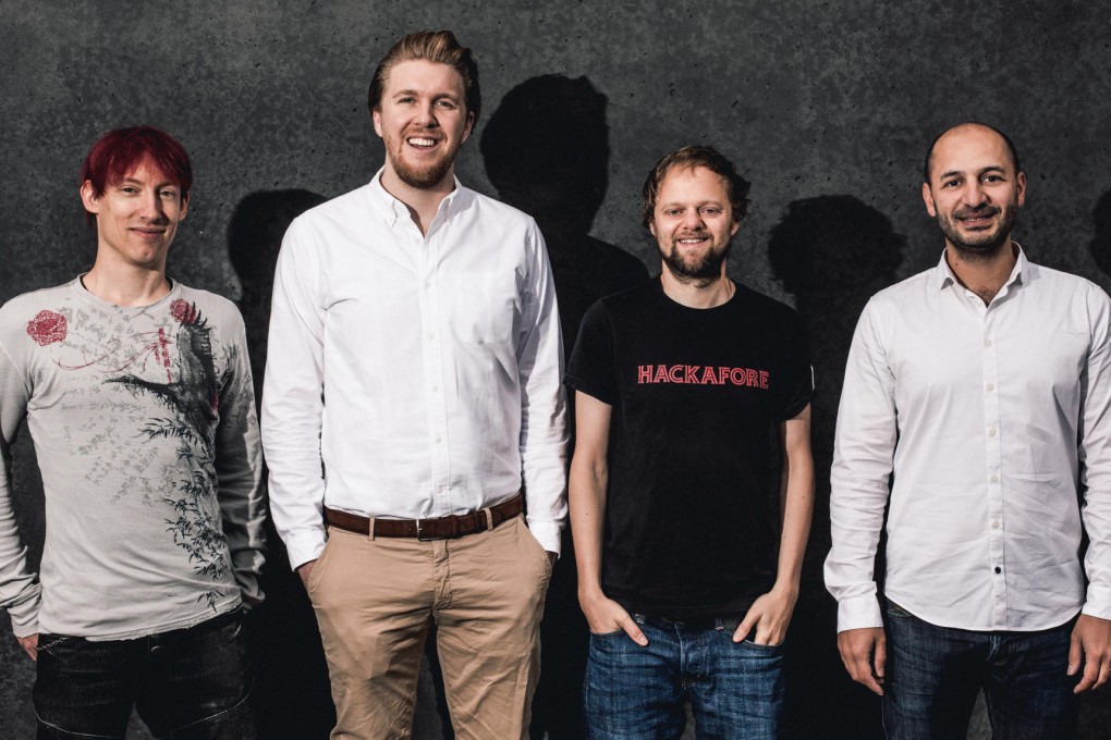 Jobspotting's founding team (from left): Manuel Holtz, Robin Haak, Jan Backers and Hessam Lavi. Photo: SCMP Pictures