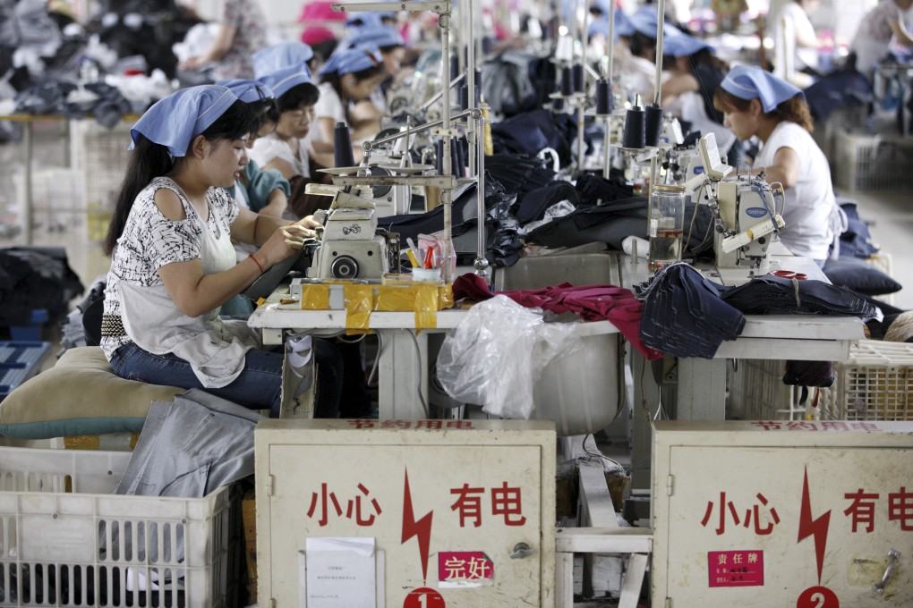 Factory output in China shrank for the third consecutive month, according to the survey. Photo: AP