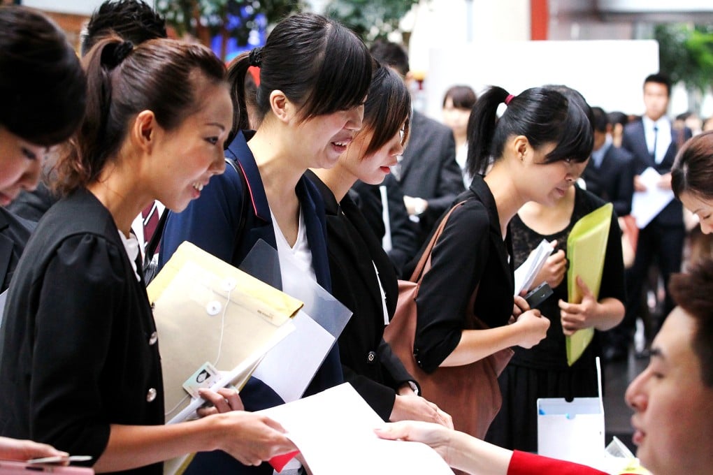 Only 73.4 per cent of university graduates managed to secure a middle-class position - manager, administrator, professional and associate professional. Photo: Edward Wong