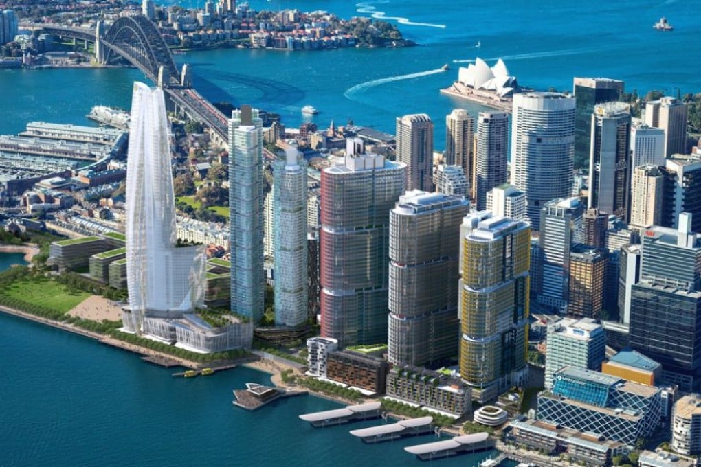 The Barangaroo South precinct along Sydney Harbour