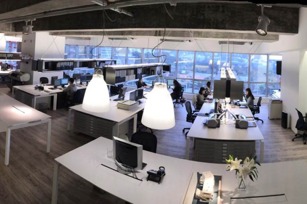 KplusK's new studio in One Island South is designed to be functionally flexible, incorporating a lot of hot desking and open to the main work environment. Photo: KplusK