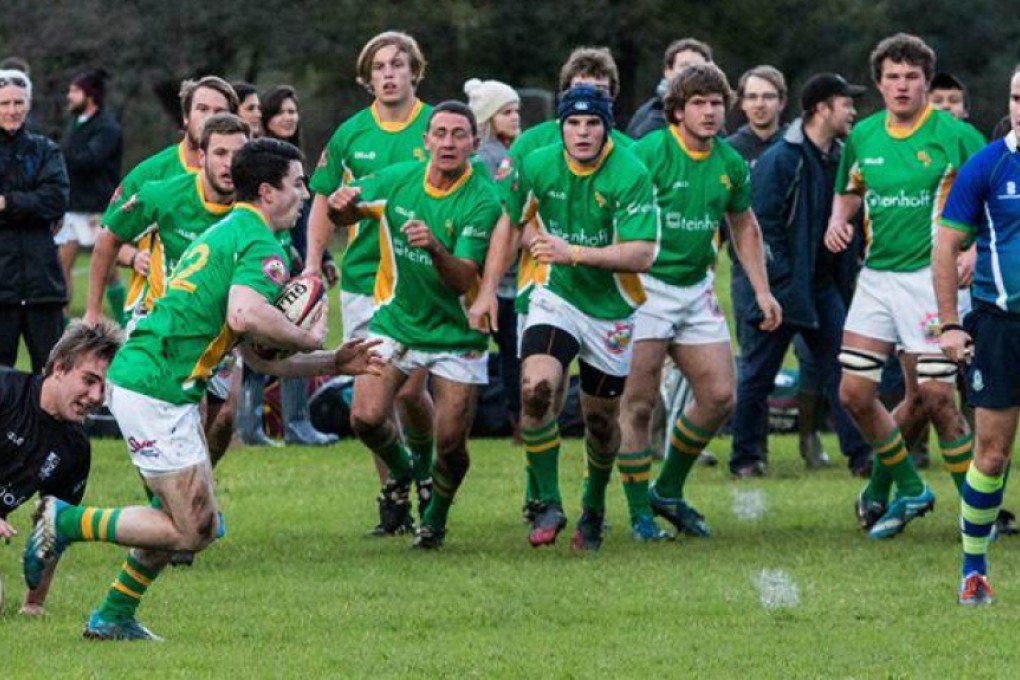 Hong Kong's Tim Baker referees a game at the South African Academy of Sport. Photos: HKRFU