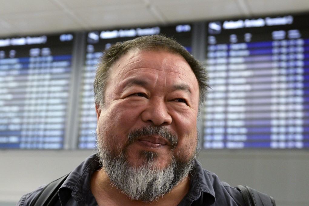 Chinese dissident artist Ai Weiwei arrived at the Franz-Josef-Strauss airport in Munich, Germany, last week. Photo: AFP