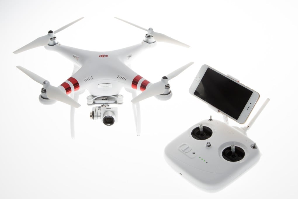 DJI launched its Phantom 3 Standard drone on Wednesday. Users can see almost real-time HD images and shoot photos and video via the DJI Go app. Photo: DJI
