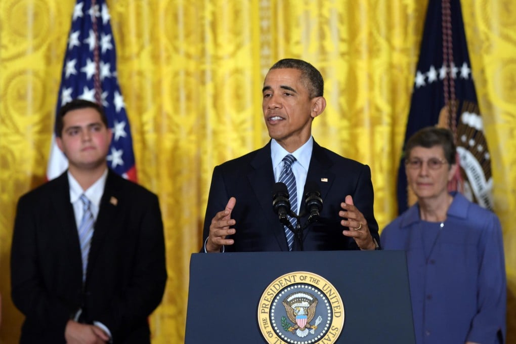 Obama talks about the Clean Power Plan. Photo: Xinhua