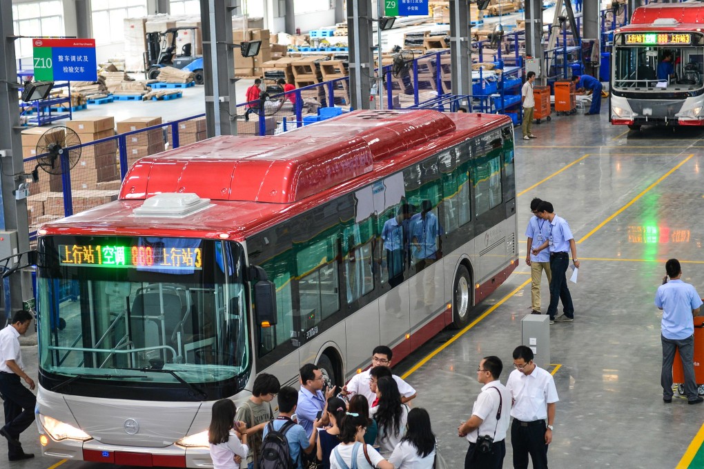 BYD, backed by American billionaire Warren Buffett’s Berkshire Hathaway, makes China’s best-selling 'new energy' vehicle, the BYD Qin, and has also developed all-electric buses. Photo: Xinhua