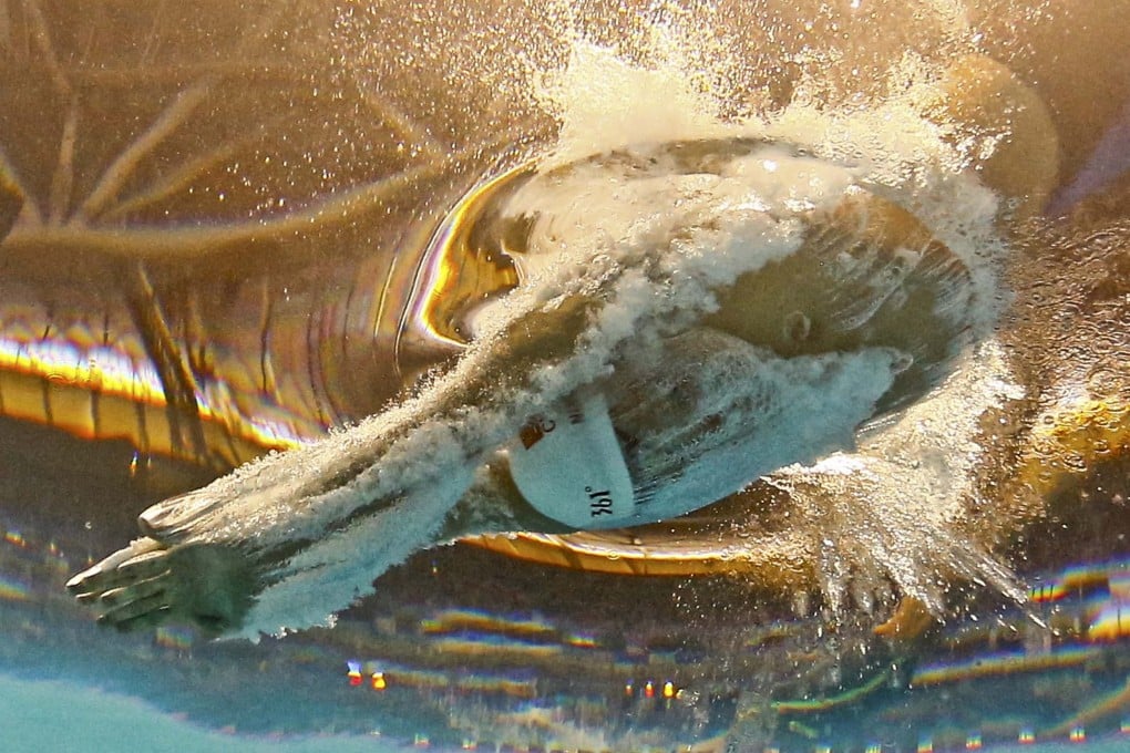 Ning Zetao of China qualifies for the men's 100m freestyle final at the world championships in Kazan. Photos: Reuters