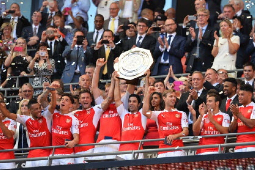 Arsenal have already enjoyed the feel of silverware this year as they beat Chelsea in the Community Shield last week. Photo: AFP