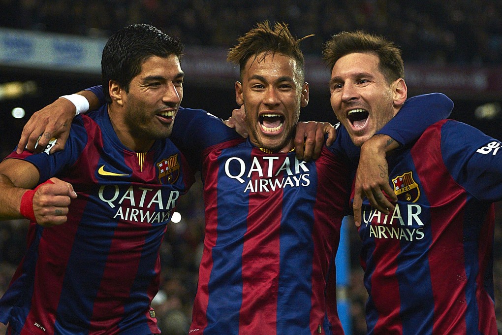 Top Spanish matches involving the likes of Barcelona stars Luis Suarez, Neymar and Lionel Messi will be broadcast on TV in China. Photo: AP