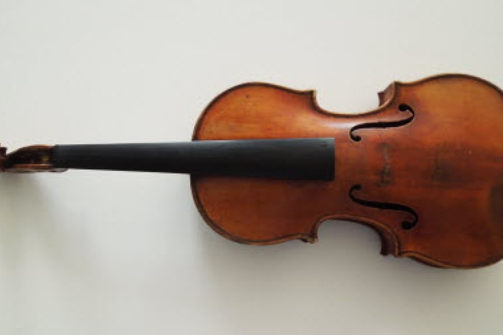 The Ames Stradivarius which was recovered by the FBI in June. Photo: AP