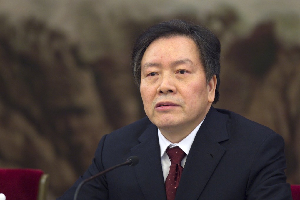 Former Hebei party chief Zhou Benshun at the National People's Congress in Beijing in March. His son, Zhou Jing, is under probe for suspected economic crimes. Photo: Reuters