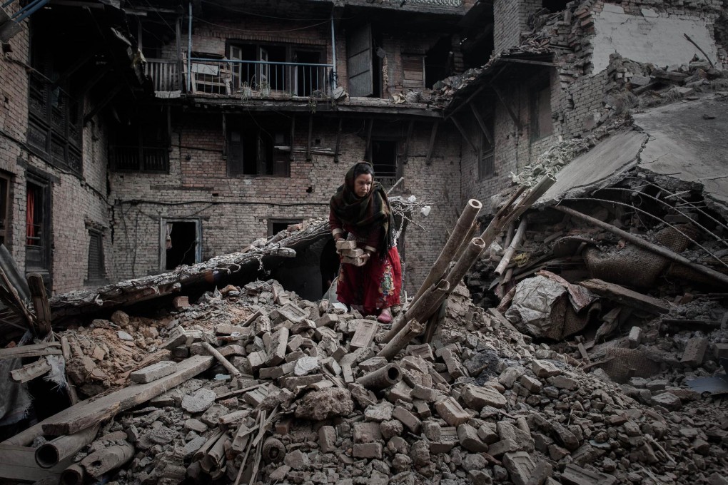 The earthquake left remote villages in ruins. Photo: AFP