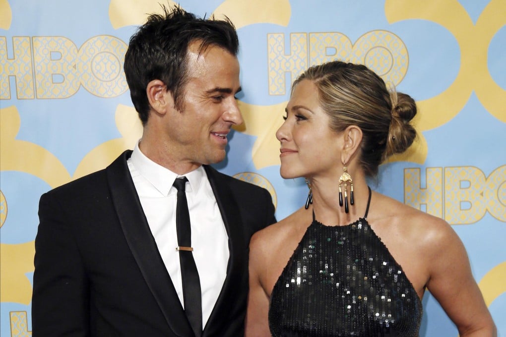 Justin Theroux and Jennifer Aniston, pictured at a Golden Globes after-party in January, became engaged in 2012. Photo: Reuters