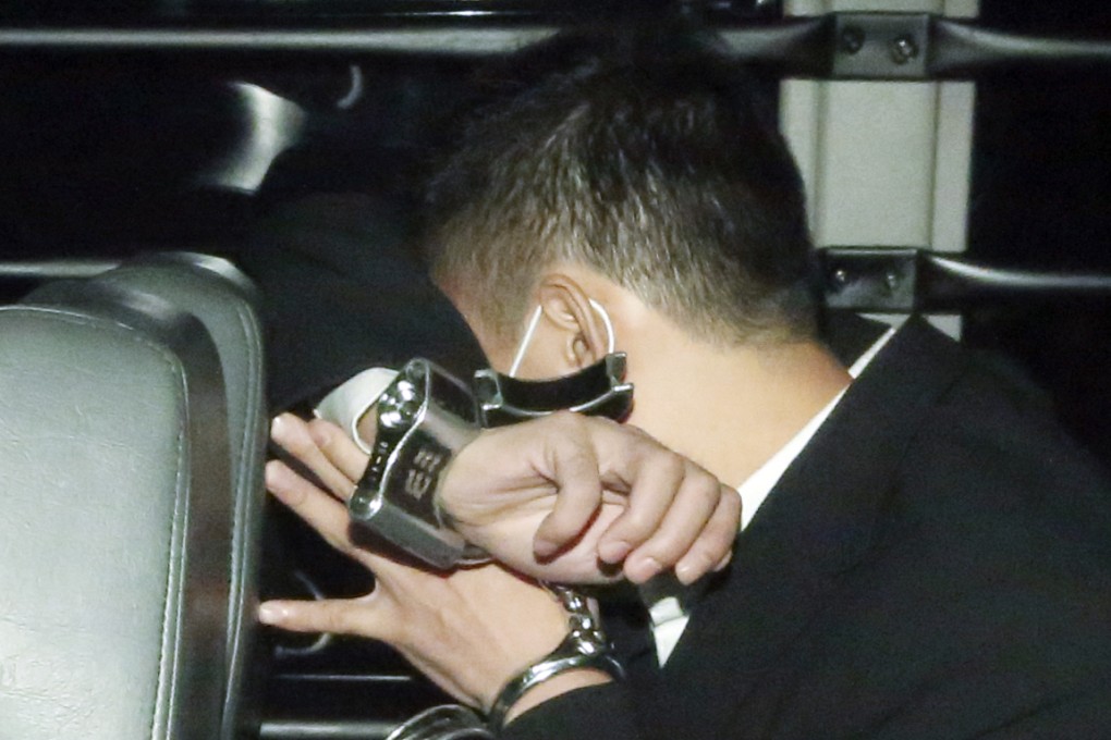 Accused Wong Chi-wah is taken to a court hearing. Photo: Sam Tsang