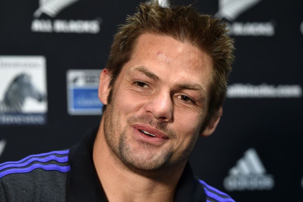 New Zealand captain Richie McCaw enjoys a light moment during the captain’s run press conference ahead of Saturday’s Rugby Championship decider in Sydney. Photos: AFP