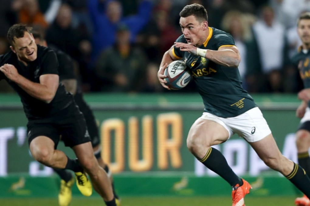 South Africa’s find-of-the-season Jesse Kriel moves from outside centre to the right wing for Saturday’s test to accommodate returning skipper Jean de Villiers. Photo: Reuters