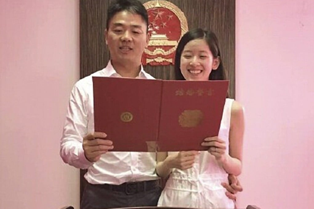 The happy couple read their wedding vows in Beijing. Photo: SCMP Pictures