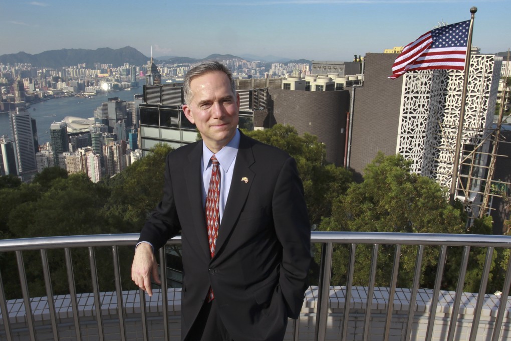 US Consul-General to Hong Kong and Macau Clifford Hart , poses for a photograph at the residence in Mid-Level. Photo: May Tse