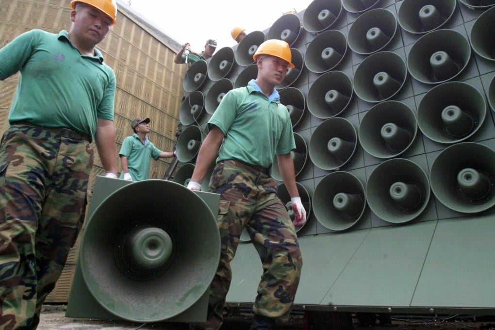 In 2010, South Korea restarted radio broadcasts and restored 11 loudspeakers as part of punitive measures taken after a warship sinking blamed on North Korea that killed 46 South Korean sailors earlier that year. But South Korea didn’t go ahead with plans to resume loudspeaker broadcasts at the time. Photo: Reuters