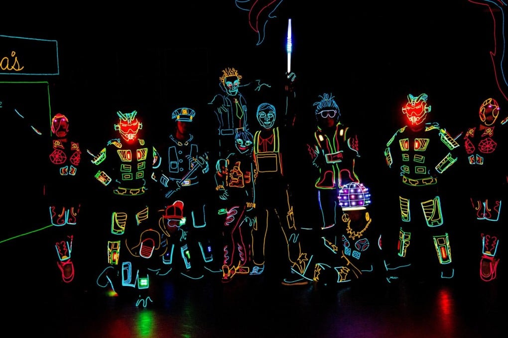 Kings of neon: artist of Light combines dance with visual effects.