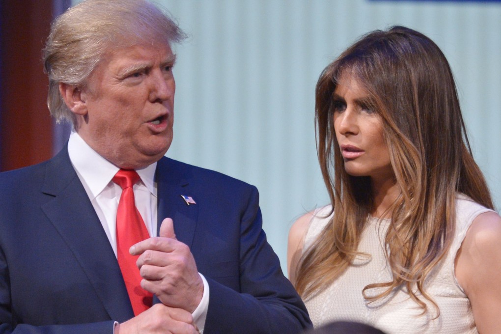 Donald Trump with wife Melania, after last week's Republican debate in Ohio. Photo: AFP