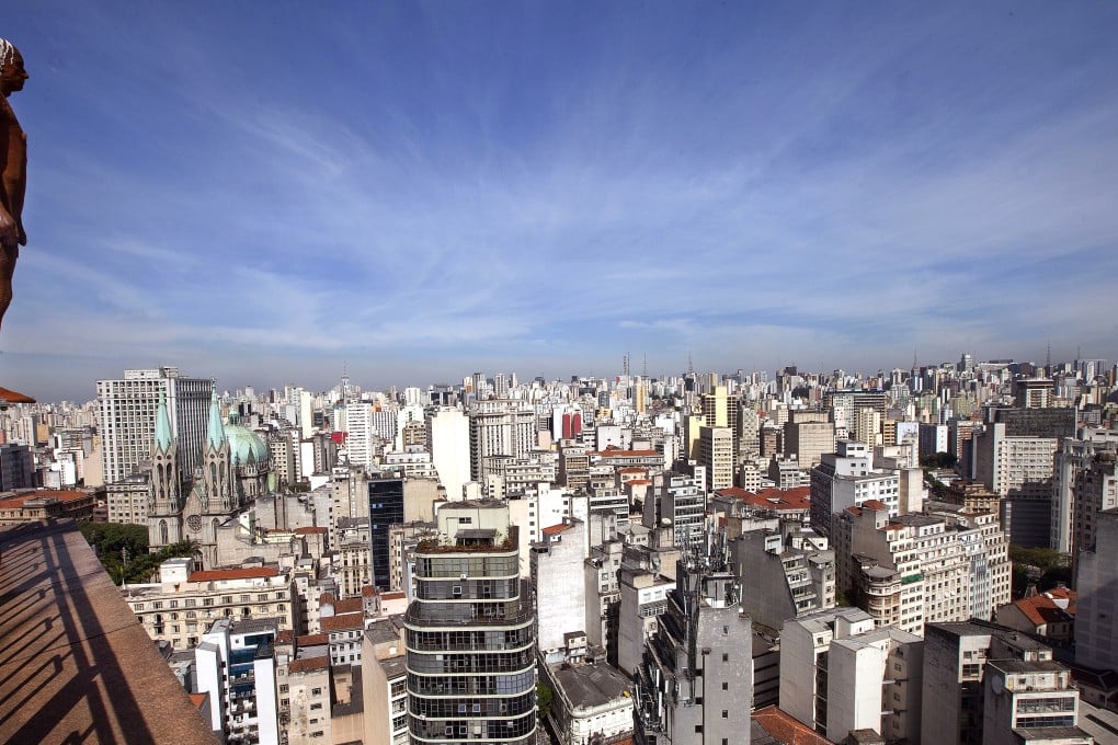 One of Gormley's 'Event Horizon' statues on display in Sao Paulo, Brazil. Photo: AP