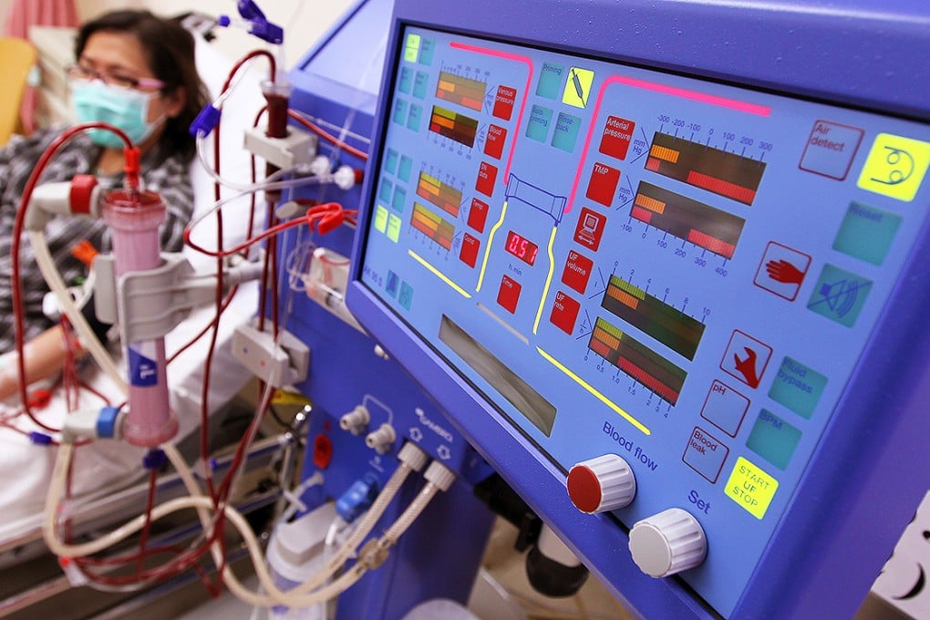 A haemodialysis machine in use at Princess Margaret Hospital. Photo: Jonathan Wong
