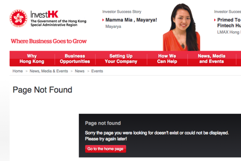 InvestHK deleted its online links to Uber after the raid. Photo: SCMP Pictures