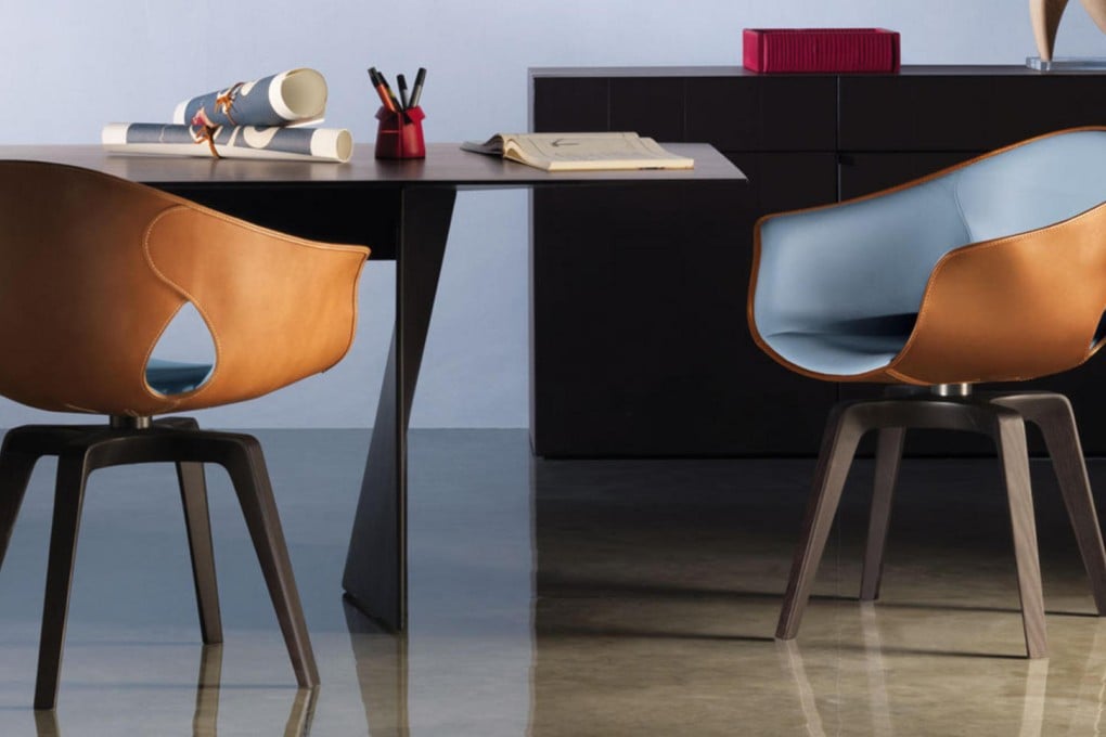 Ginger chairs by Poltrona Frau will feature at the Hong Kong fair.