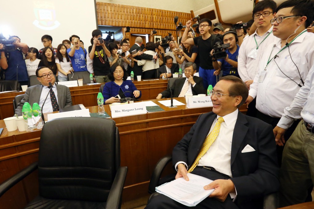 Arthur Li Kwok-cheung at the HKU council meeting on July 28.Photo: Dickson Lee