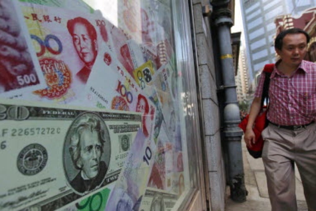 China allowed the yuan to fall nearly 2 per cent against the US dollar on Tuesday and by a further 1.6 per cent on Wednesay. Photo: EPA