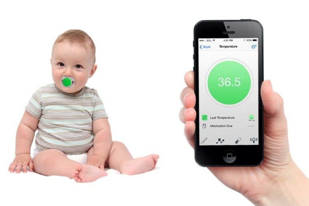 The world's first bluetooth pacifier, the Pacif-I by Blue Maestro