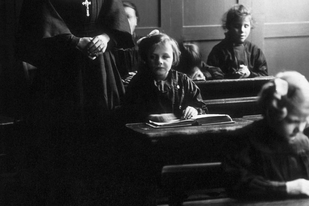 A nun takes a class in Germany in the middle of the last century.Photo: Corbis