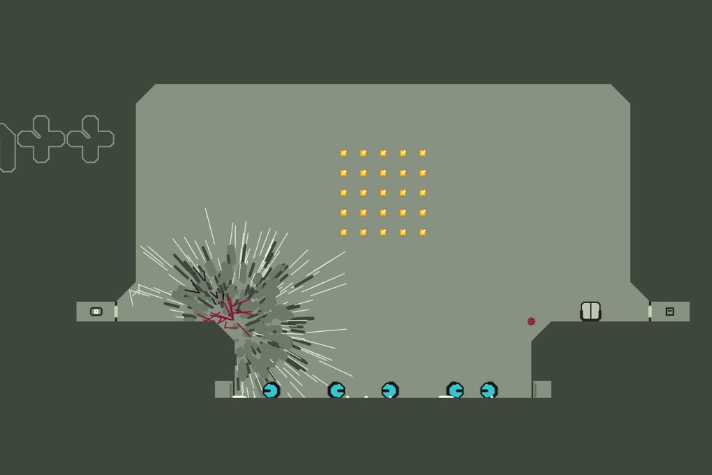 Screenshots of the recently released N++ show it stays true to the minimalistic 2D design of its predecessors.