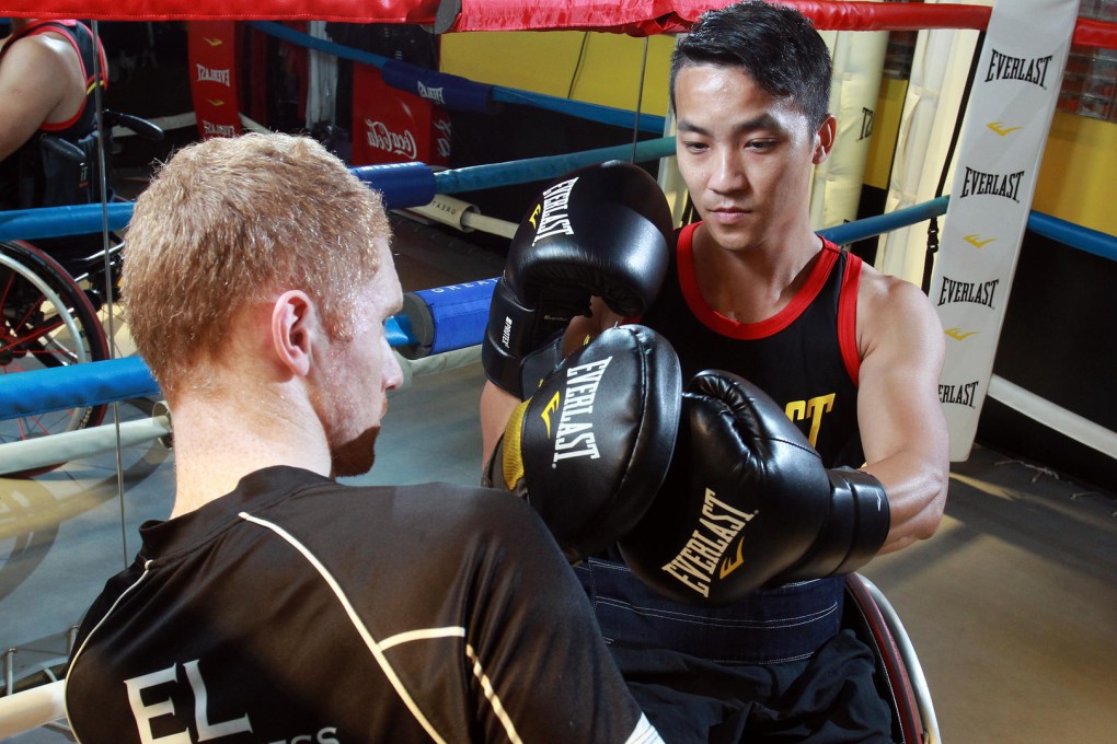 Lai Chi-wai (right) in training at Everlast Fight & Fitness. Photos: May Tse,  AP, Kyodo