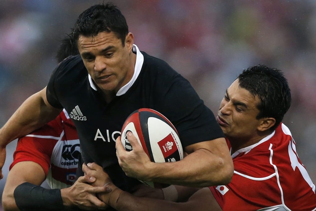 Only 20,454 turned up to watch Dan Carter and the New Zealand All Blacks when they played in Tokyo in November 2013. Photo: EPA